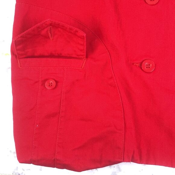 VTG VIntage Red Blazier Lined Sports Coat 4 Button Suit Jacket Pockets - Size M - Picture 8 of 14